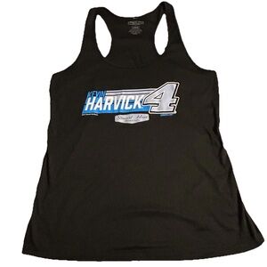 NASCAR Kevin Harvick Women's Tank Top Size L Black Blue White Athletic #4